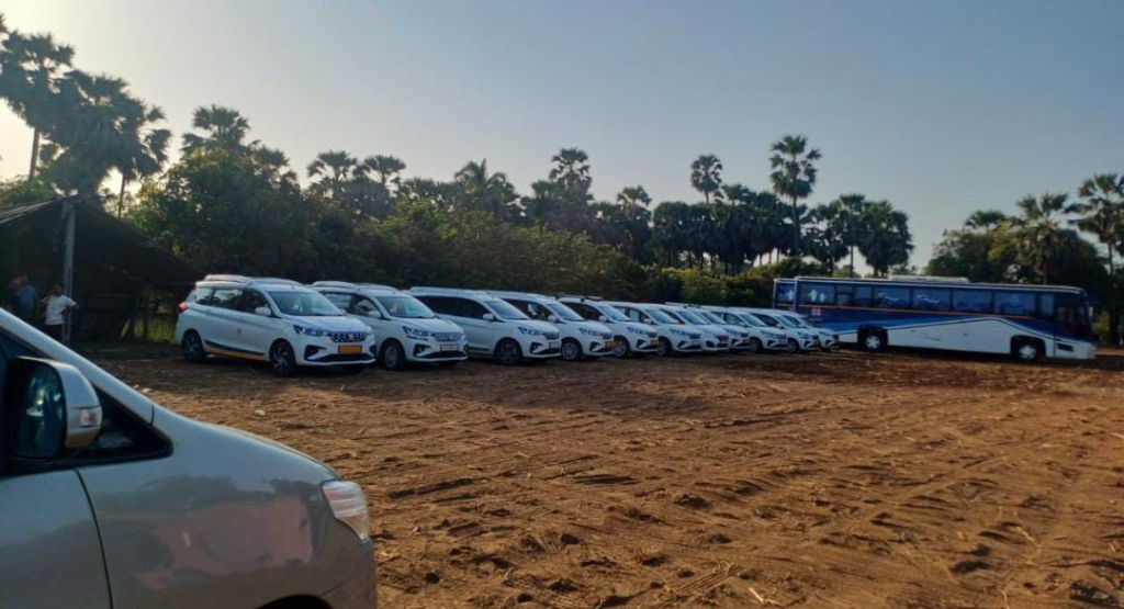 Ertiga fleet and tourist buses
