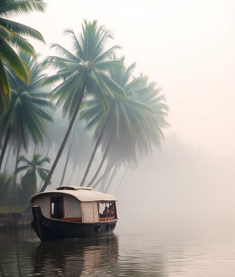 Houseboat cruising the Kerala backwaters - Mahadev Tours and Travels